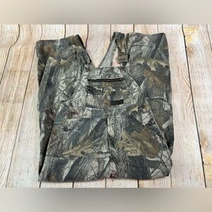 Liberty RealTree Hardwoods Camo Overalls Bibs Youth Size 12